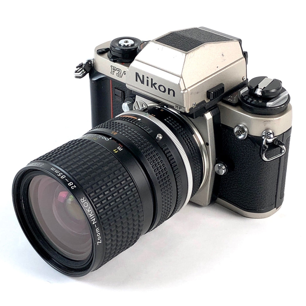 ニコン Nikon F3/T チタン シルバー ＋ Ai-S NIKKOR 28-85mm F3.5-4.5 フィルム マニュアルフォーカス 一眼レフカメラ 【中古】