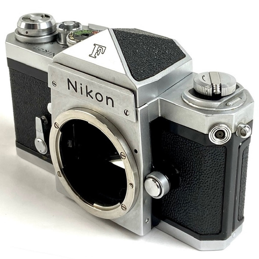 ニコン Nikon F アイレベル シルバー ボディ フィルム マニュアルフォーカス 一眼レフカメラ 【中古】