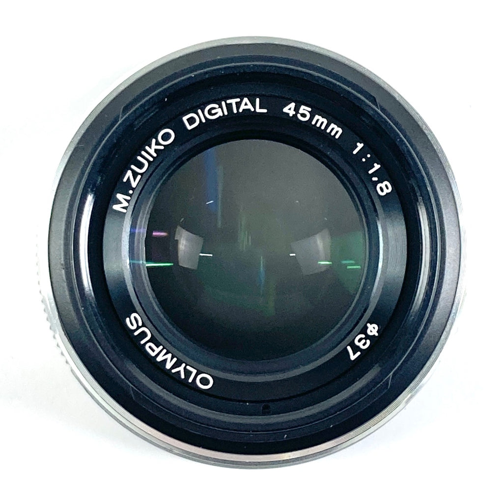 オリンパス OLYMPUS M.ZUIKO DIGITAL 45mm F1.8 シルバー 一眼カメラ用レンズ（オートフォーカス） 【中古】