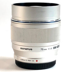 オリンパス OLYMPUS M.ZUIKO DIGITAL ED 75mm F1.8 シルバー 一眼カメラ用レンズ（オートフォーカス） 【中古】