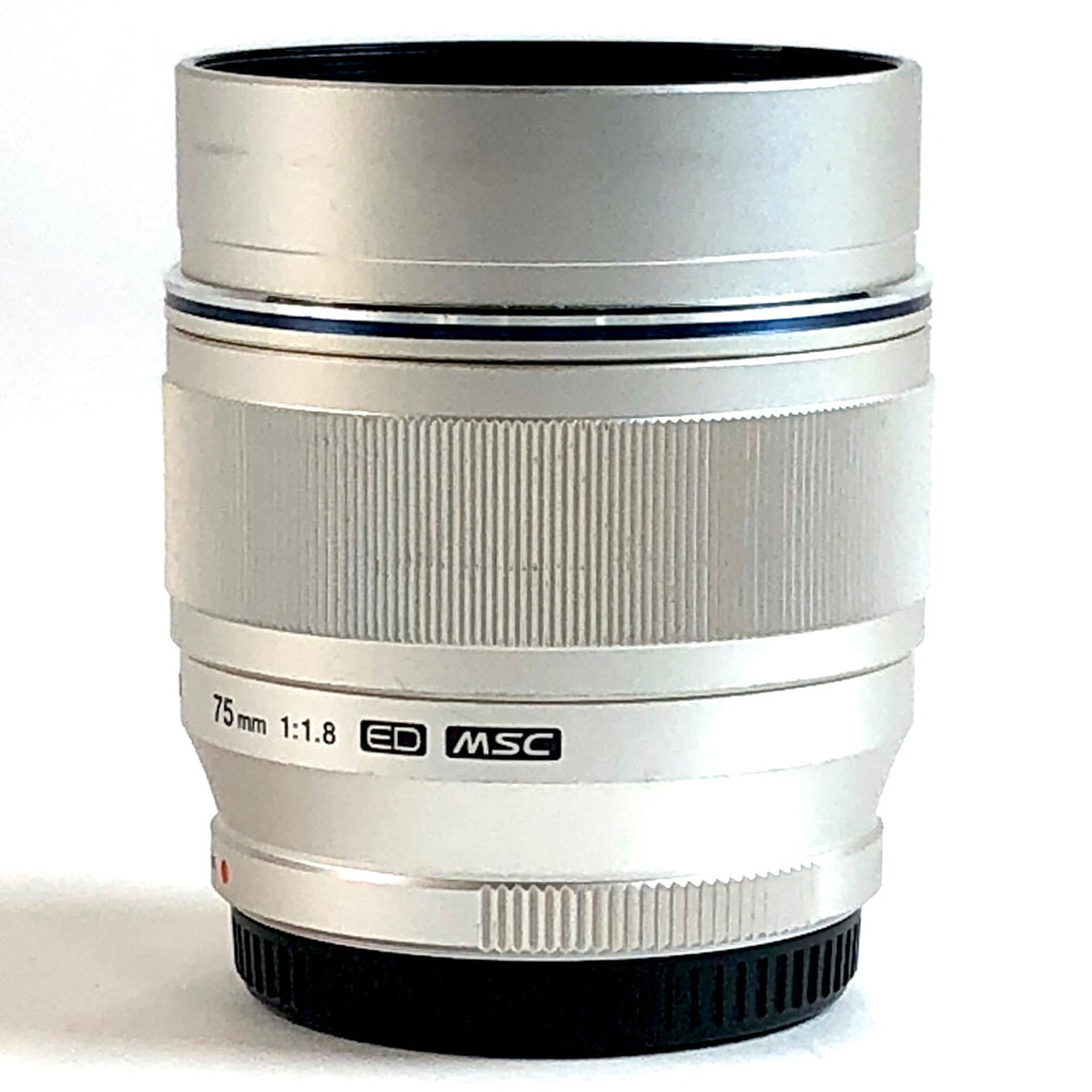 オリンパス OLYMPUS M.ZUIKO DIGITAL ED 75mm F1.8 シルバー 一眼カメラ用レンズ（オートフォーカス） 【中古】