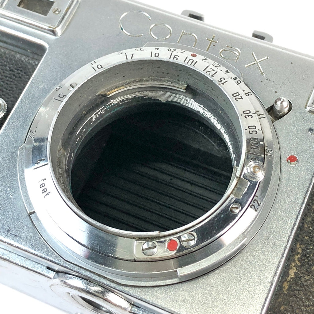 ツァイス・イコン Zeiss Ikon Contax IIa + Planar 35mm F3.5 ［ジャンク品］ フィルム レンジファインダーカメラ 【中古】