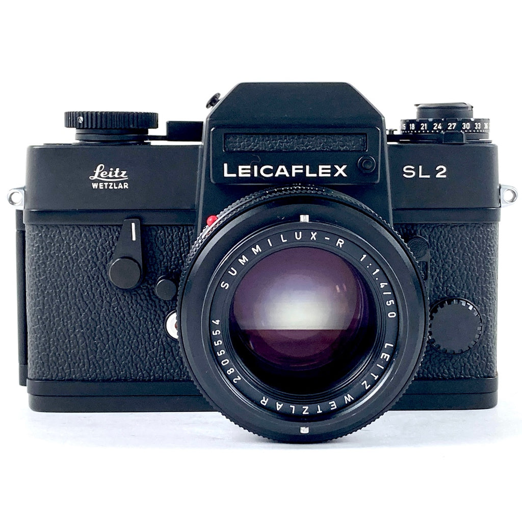 ライカ LEICA LEICAFLEX SL2 ブラック + SUMMILUX-R 50mm F1.4 ズミルックス 3CAM フィルム マニュアルフォーカス 一眼レフカメラ 【中古】