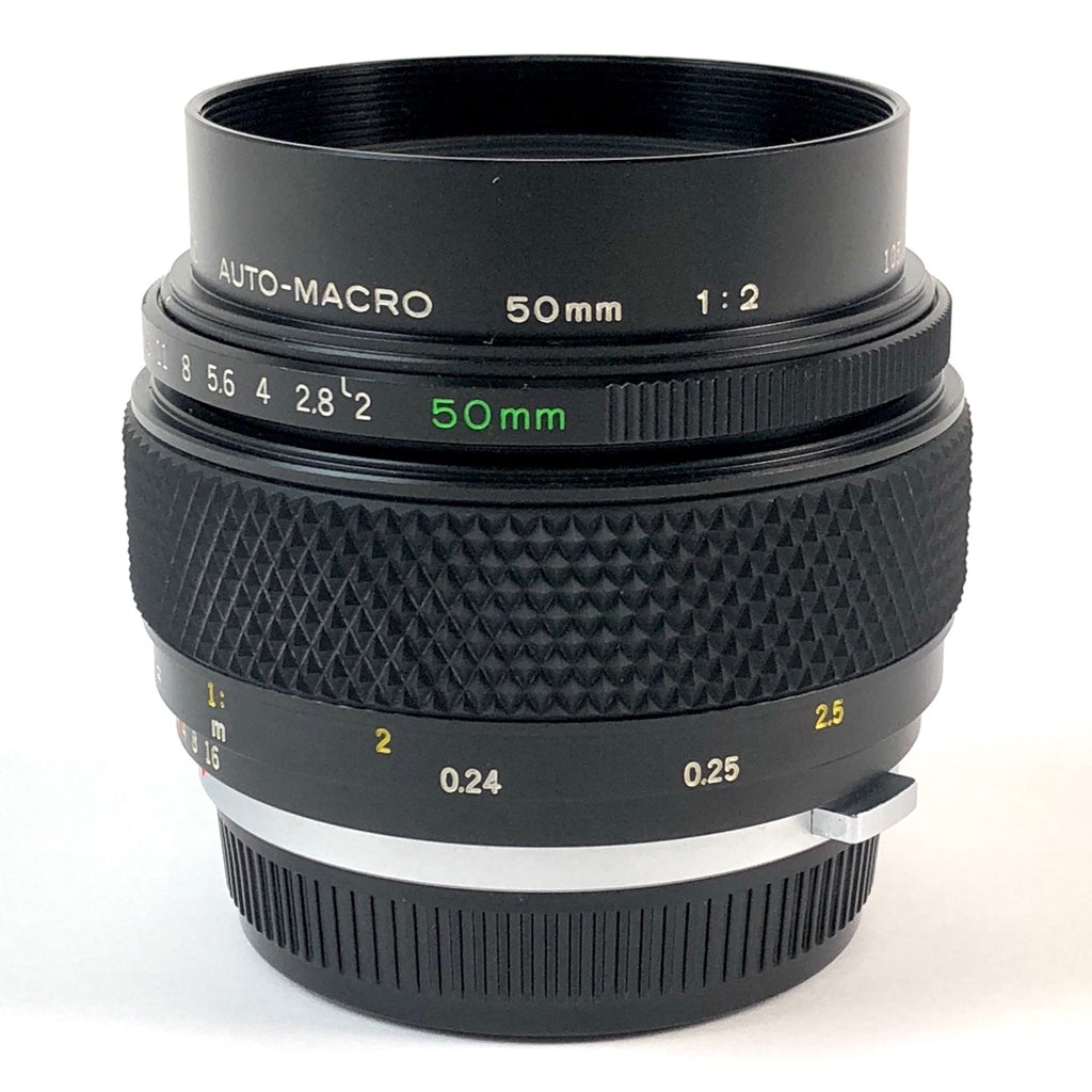 オリンパス OLYMPUS ZUIKO AUTO-MACRO 50mm F2 一眼カメラ用レンズ（マニュアルフォーカス） 【中古】