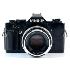 ミノルタ MINOLTA X-7 ＋ COLOR-HELIAR 75mm F2.5 SL(MD) ブラック フィルム マニュアルフォーカス 一眼レフカメラ 【中古】