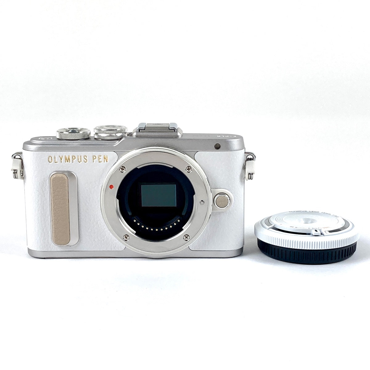 バイセル公式】オリンパス OLYMPUS PEN E-PL8 ホワイト ＋ ボディキャップレンズ BCL-1580 ホワイト デジタル ミラーレス 一眼カメラ  【中古】 - バイセルブランシェ