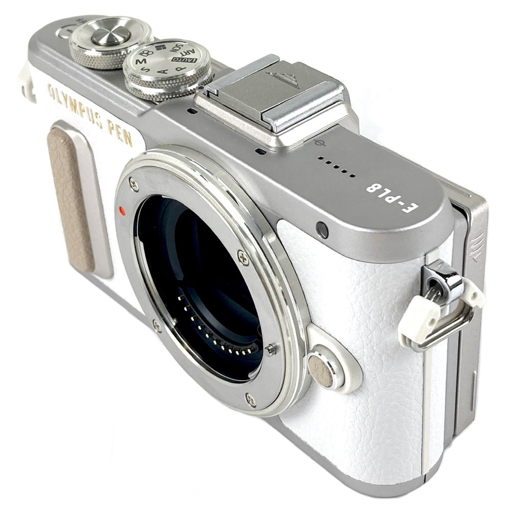 オリンパス OLYMPUS PEN E-PL8 ホワイト ＋ ボディキャップレンズ BCL-1580 ホワイト デジタル ミラーレス 一眼カメラ 【中古】