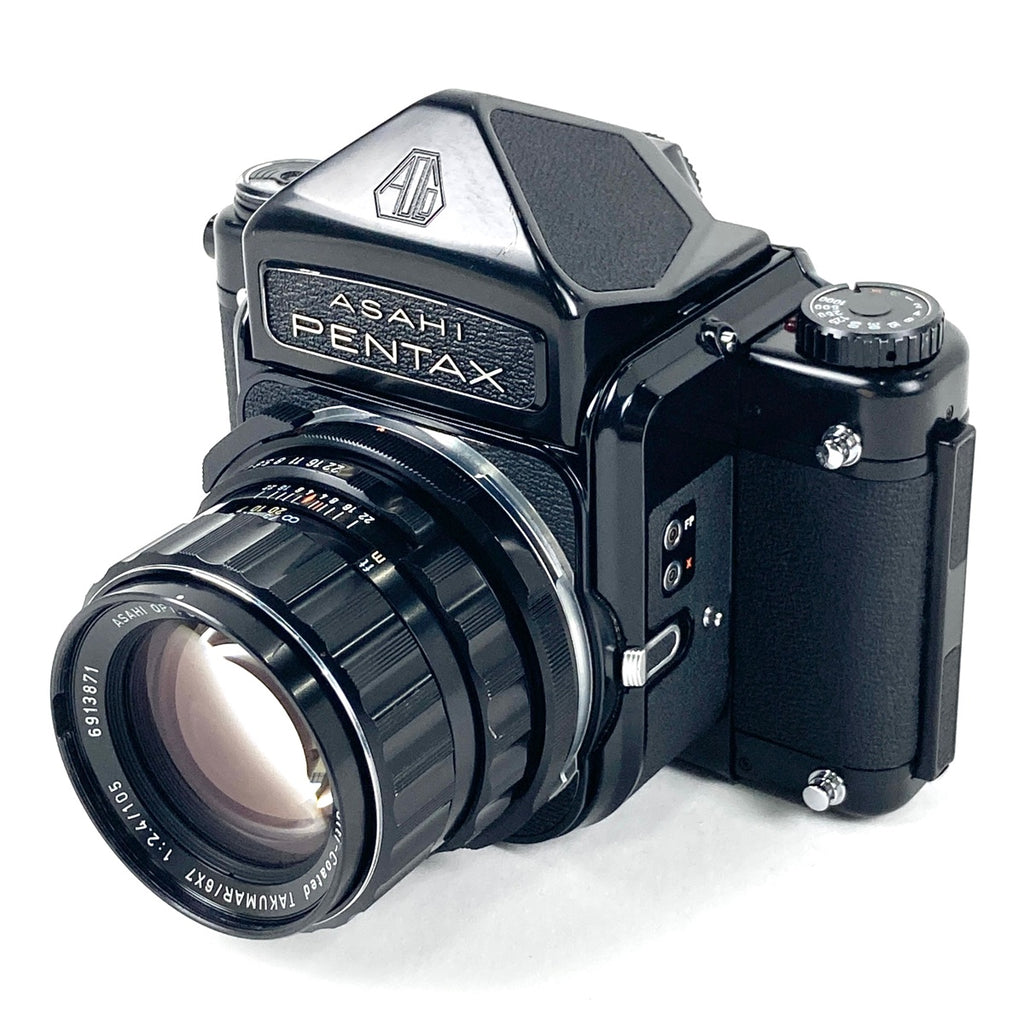 ペンタックス PENTAX 6X7 + TAKUMAR 6X7 105mm F2.4 67 バケペン用 中判カメラ 【中古】