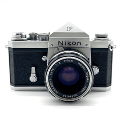 ニコン Nikon F アイレベル シルバー + Auto NIKKOR-S 5cm F2 50mm フィルム マニュアルフォーカス 一眼レフカメラ 【中古】