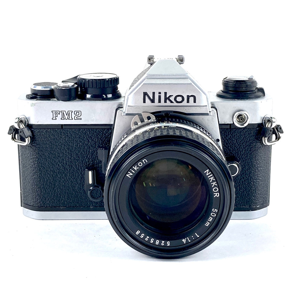 ニコン Nikon NEW FM2 シルバー ＋ Ai-S NIKKOR 50mm F1.4 フィルム マニュアルフォーカス 一眼レフカメラ 【中古】