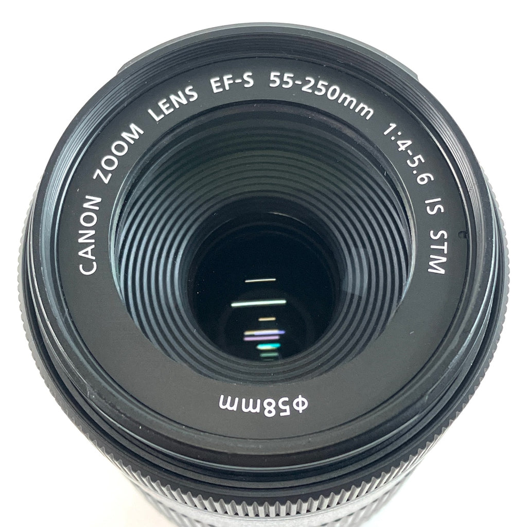 キヤノン Canon EF-S 55-250mm F4-5.6 IS STM 一眼カメラ用レンズ（オートフォーカス） 【中古】