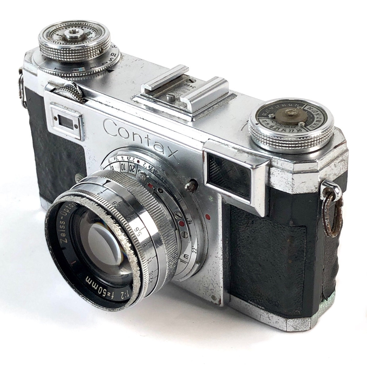 ツァイス・イコン Zeiss Ikon Contax IIa + 50mm F2 ［ジャンク品］ フィルム レンジファインダーカメラ 【中古】