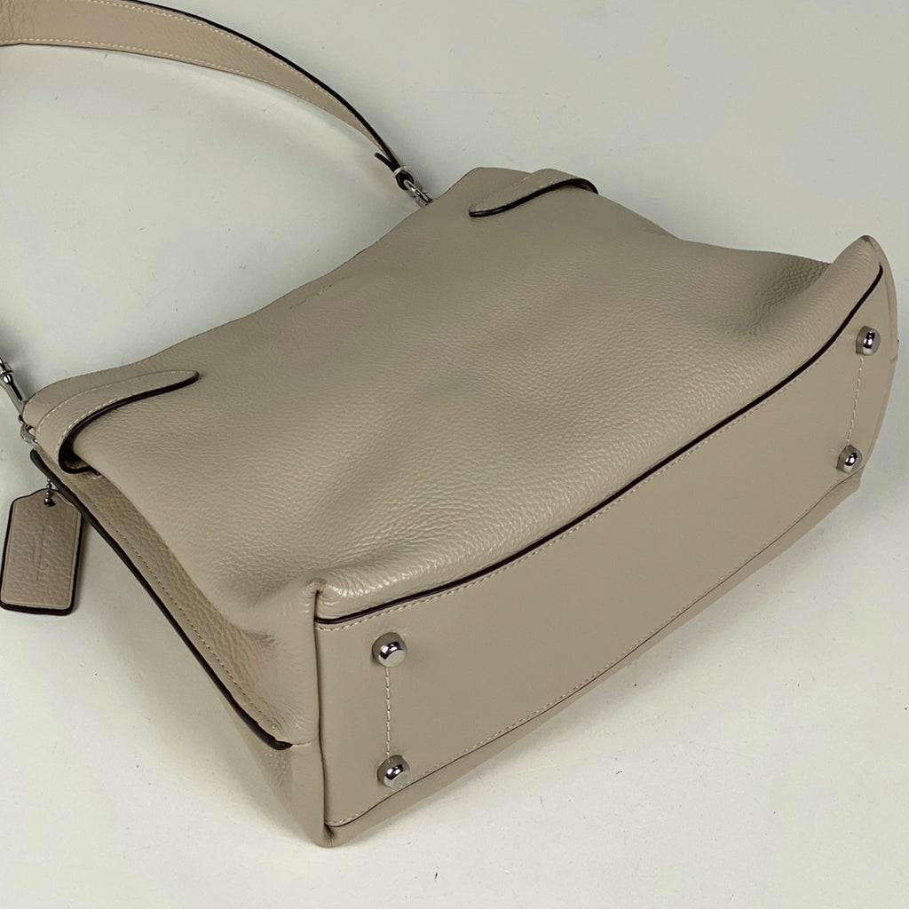 コーチ ハンナ ショルダー バッグ 2WAY ワンショルダー ハンドバッグ ショルダーバッグ レザー オフホワイト CH194 レディース 【中古】brbag