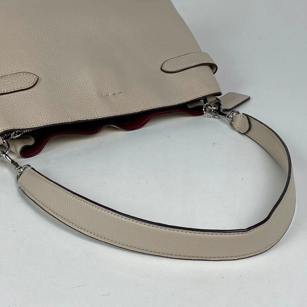 コーチ ハンナ ショルダー バッグ 2WAY ワンショルダー ハンドバッグ ショルダーバッグ レザー オフホワイト CH194 レディース 【中古】brbag