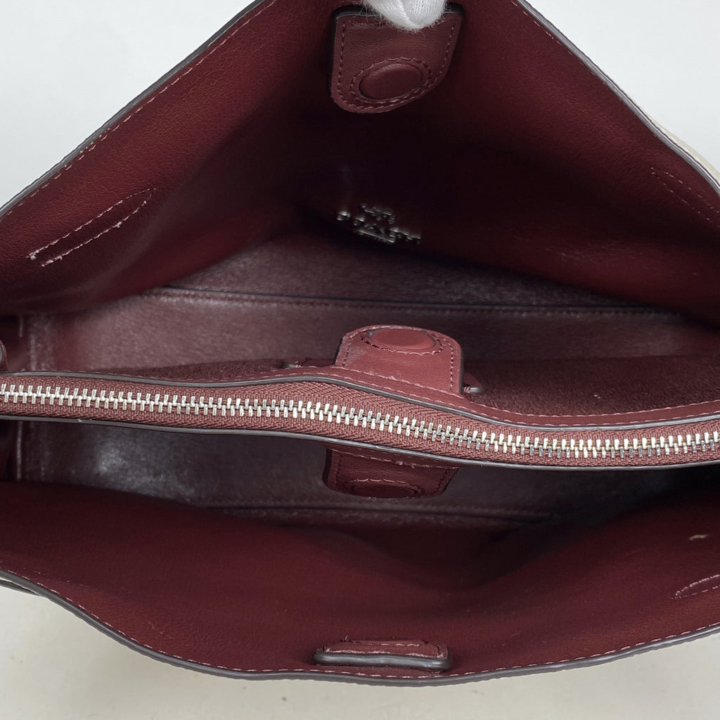 コーチ ハンナ ショルダー バッグ 2WAY ワンショルダー ハンドバッグ ショルダーバッグ レザー オフホワイト CH194 レディース 【中古】brbag