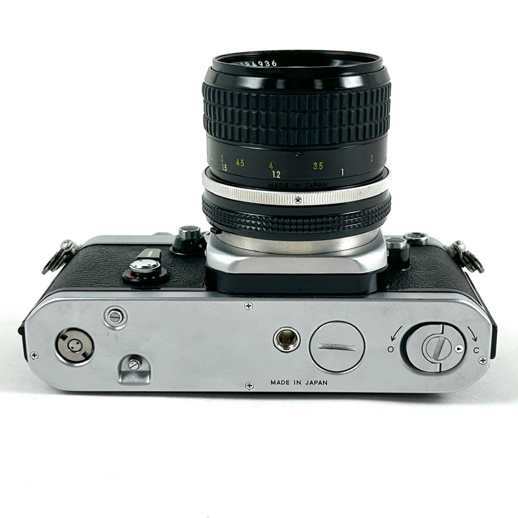 ニコン Nikon F2 フォトミック AS シルバー + Ai NIKKOR 85mm F2 フィルム マニュアルフォーカス 一眼レフカメラ 【中古】