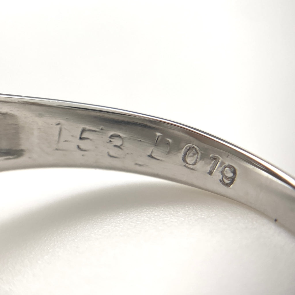 オパール デザインリング プラチナ 指輪 メレダイヤ リング 10号 Pt900 オパール ダイヤモンド レディース 【中古】nbjwl