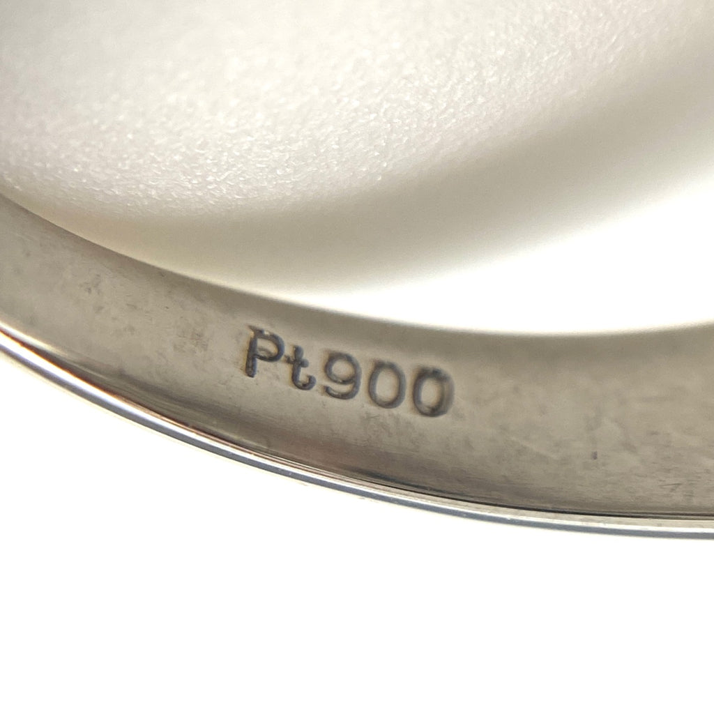 オパール デザインリング プラチナ 指輪 メレダイヤ リング 10号 Pt900 オパール ダイヤモンド レディース 【中古】nbjwl