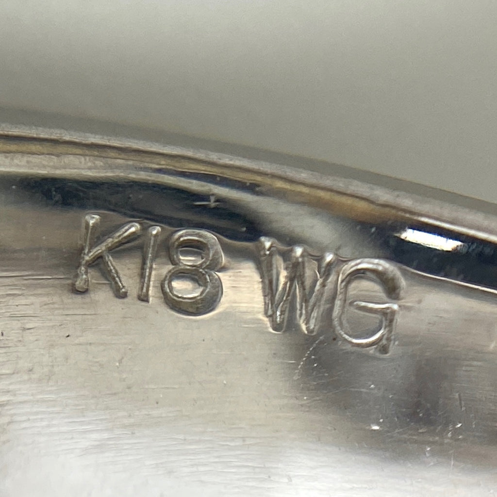 メレダイヤ デザインリング WG ホワイトゴールド 指輪 リング 14号 K18 WG ダイヤモンド レディース 【中古】 ラッピング可