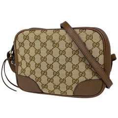 グッチ GG柄 ショルダーバッグ 斜め掛け ショルダーバッグ GGキャンバス ベージュ ブラウン 449413 レディース 【中古】brbag