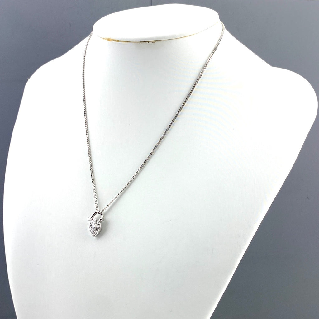 メレダイヤ デザインネックレス プラチナ ペンダント ネックレス Pt900 Pt850 ダイヤモンド レディース 【中古】nbjwl