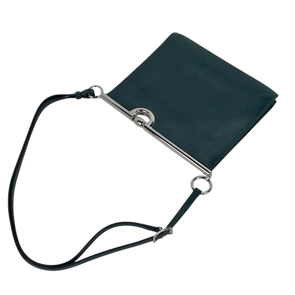 エルメス モール ドゥ ブリッド ショルダーバッグ グレインレザー グリーン Z レディース 【中古】 brbag