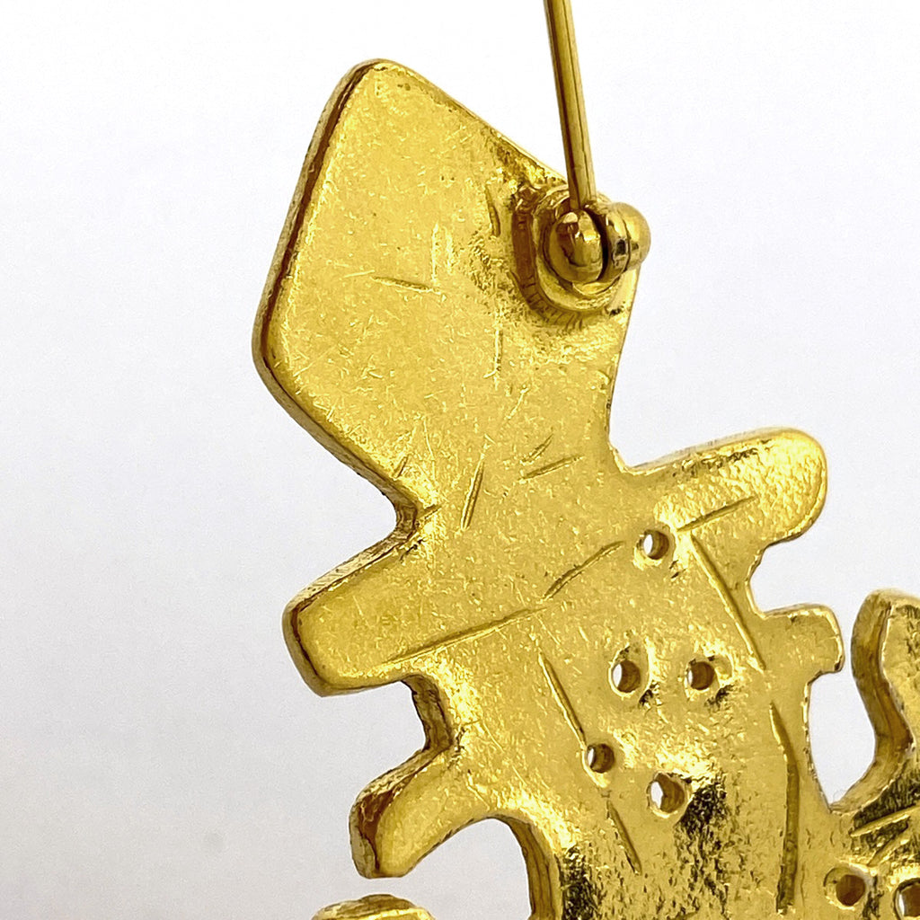 シャネル ココマーク クロス ブローチ 十字架  ブローチ GP ゴールド レディース 【中古】bracc