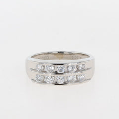 メレダイヤ デザインリング プラチナ 指輪 リング 8号 Pt900 ダイヤモンド レディース 【中古】 
 ラッピング可