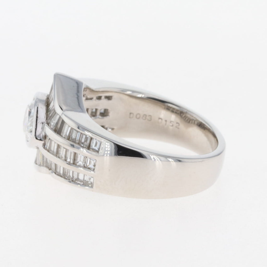 メレダイヤ デザインリング プラチナ 指輪 リング 12号 Pt900 ダイヤモンド レディース 【中古】 
 ラッピング可