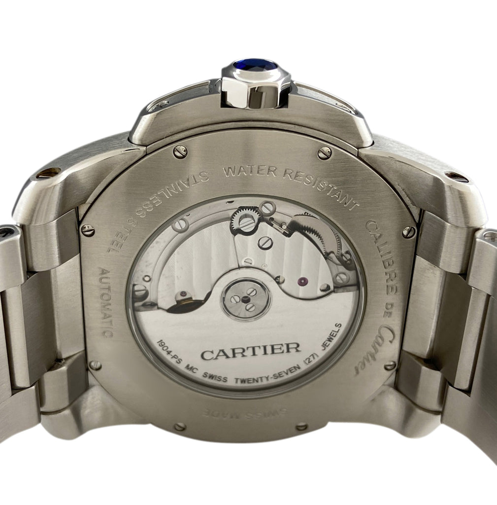 カルティエ カリブル ドゥ カルティエ デイト W7100015 腕時計 SS 自動巻き シルバー メンズ 【中古】 
 ラッピング可