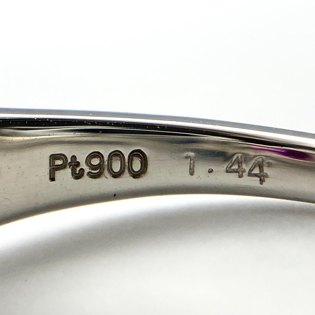 ルビー デザインリング プラチナ 指輪 リング 13号 Pt900 ルビー ダイヤモンド レディース 【中古】 
 ラッピング可
