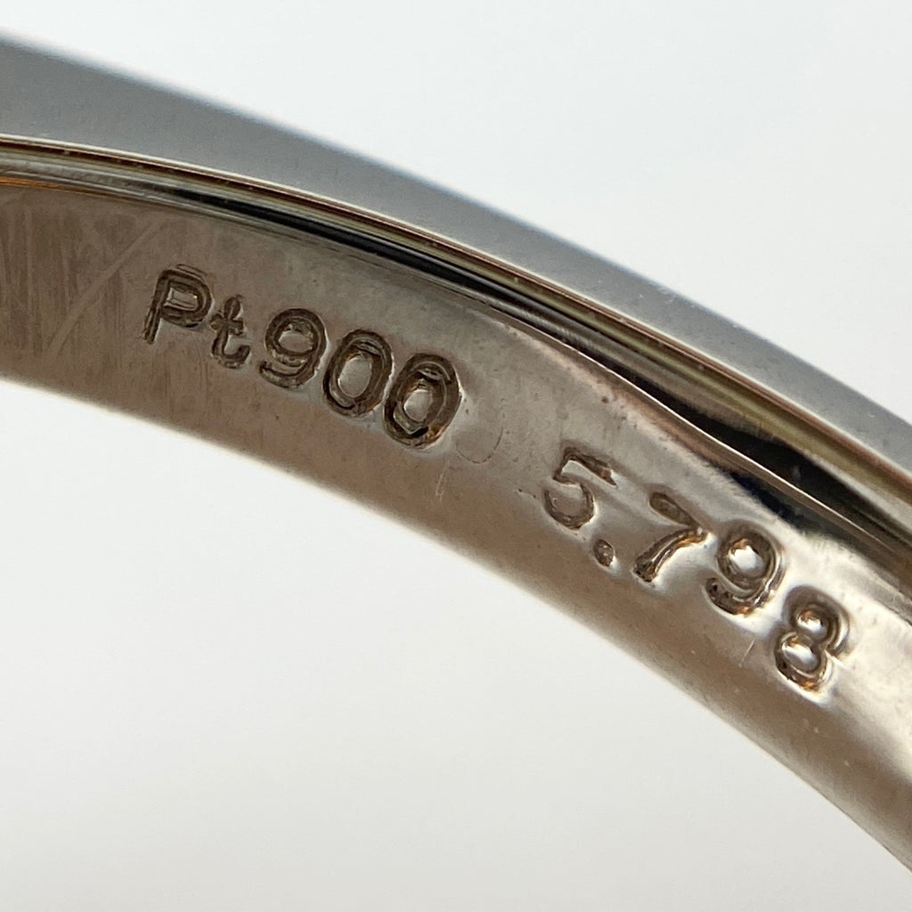 【リメイク】ファイアオパール デザインリング プラチナ 指輪 メレダイヤ リング 13.5号 Pt900 ダイヤモンド ファイアオパール レディース 【中古】 
 ラッピング可
