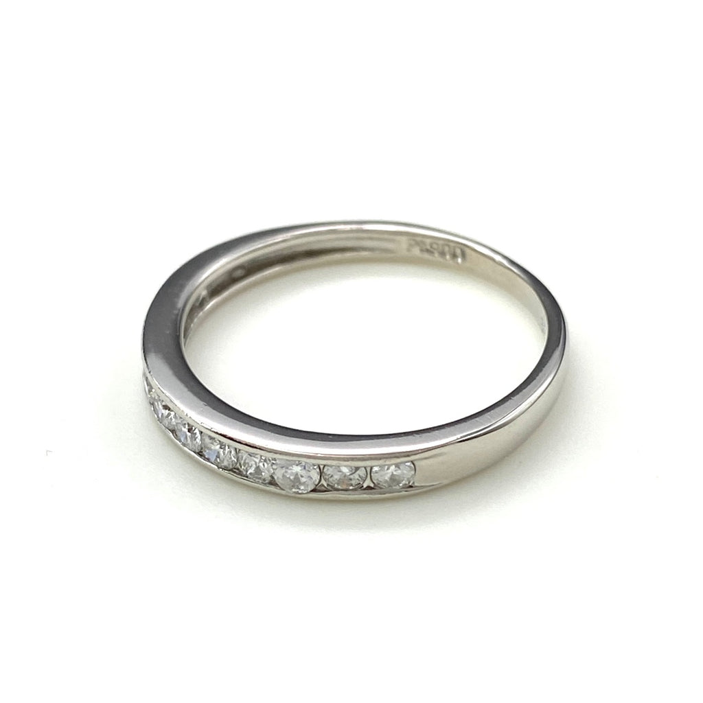 メレダイヤ デザインリング プラチナ 指輪 リング 11号 Pt900 ダイヤモンド レディース 【中古】nbjwl