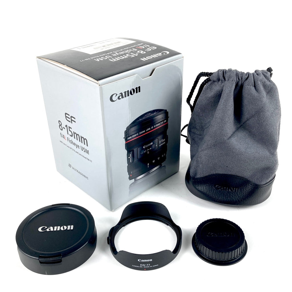 キヤノン Canon EF 8-15mm F4L フィッシュアイ USM 一眼カメラ用レンズ（オートフォーカス） 【中古】