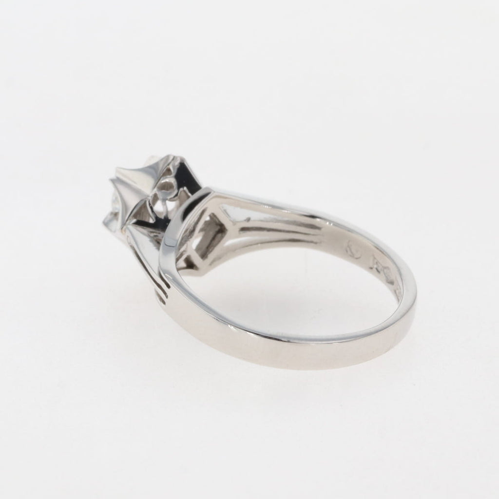 メレダイヤ デザインリング プラチナ 指輪 リング 9号 Pt900 ダイヤモンド レディース 【中古】, ラッピング可