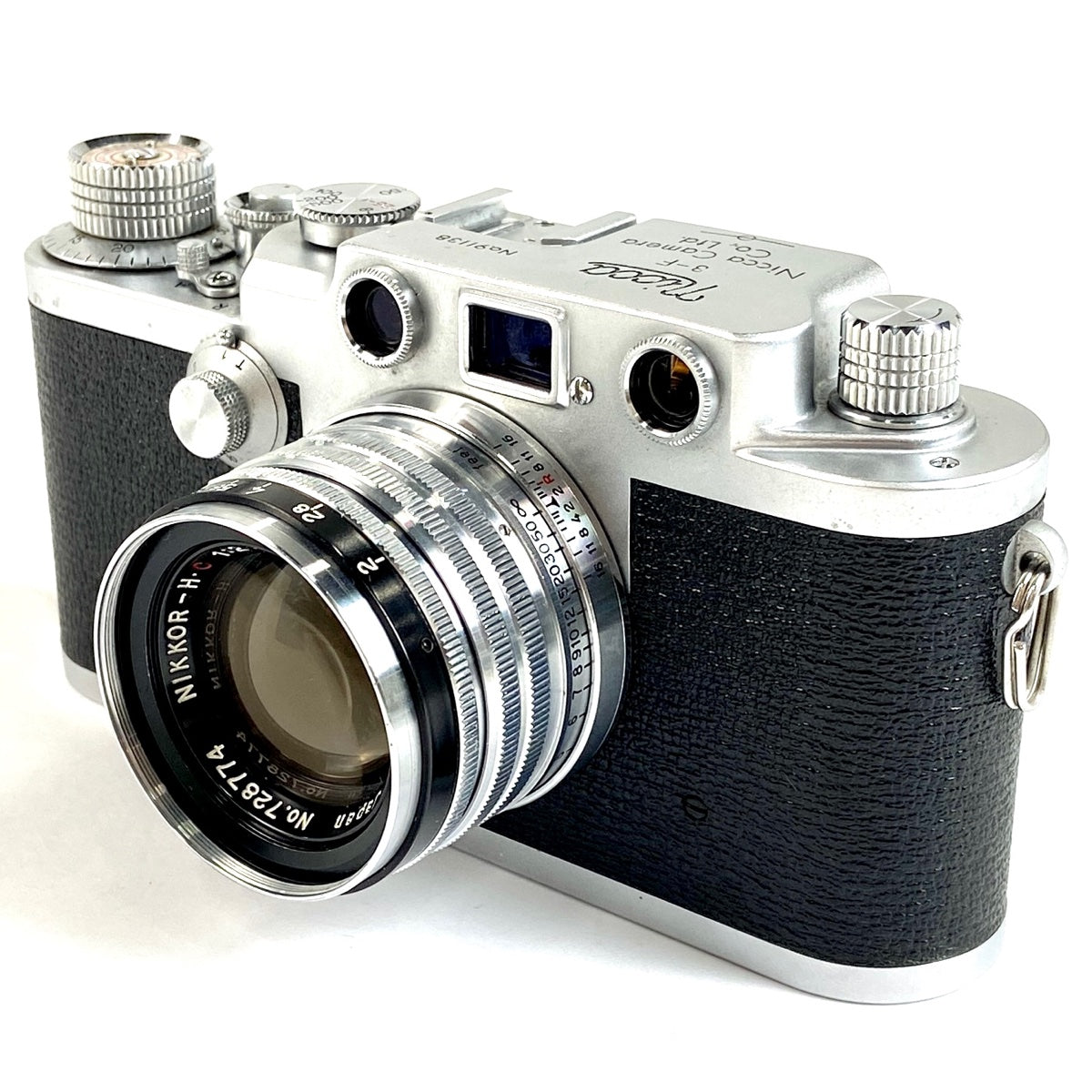 ニッカ NICCA 3-F＋NIKKOR-H.C 50mm F2 5cm フィルム レンジファインダーカメラ 【中古】