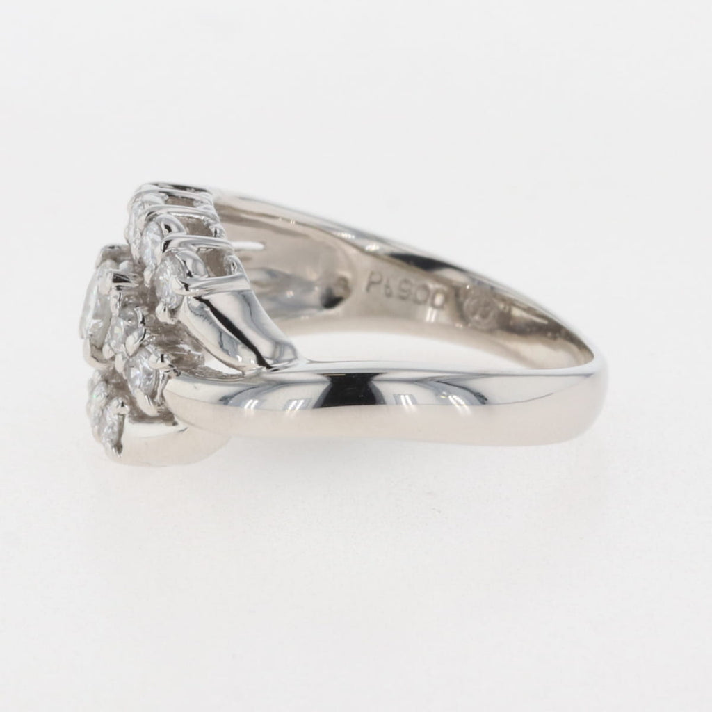 メレダイヤ デザインリング プラチナ 指輪 リング 8号 Pt900 ダイヤモンド レディース 【中古】 
 ラッピング可