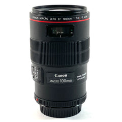 キヤノン Canon EF 100mm F2.8L MACRO IS USM 一眼カメラ用レンズ（オートフォーカス） 【中古】