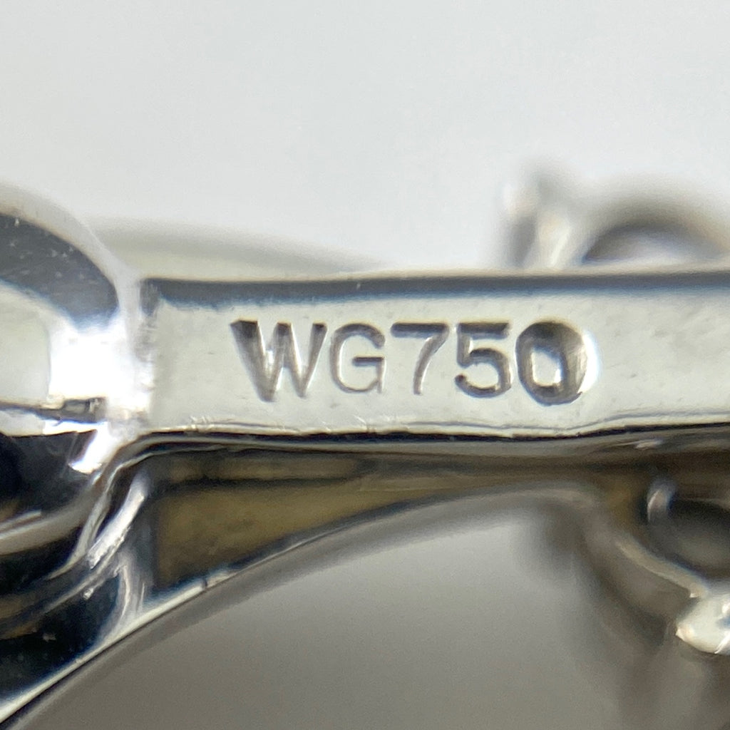 ジュネ メレダイヤ デザインイヤリング WG ホワイトゴールド 750 585 ダイヤモンド イヤリング WG 750 585 レディース 【中古】 ラッピング可