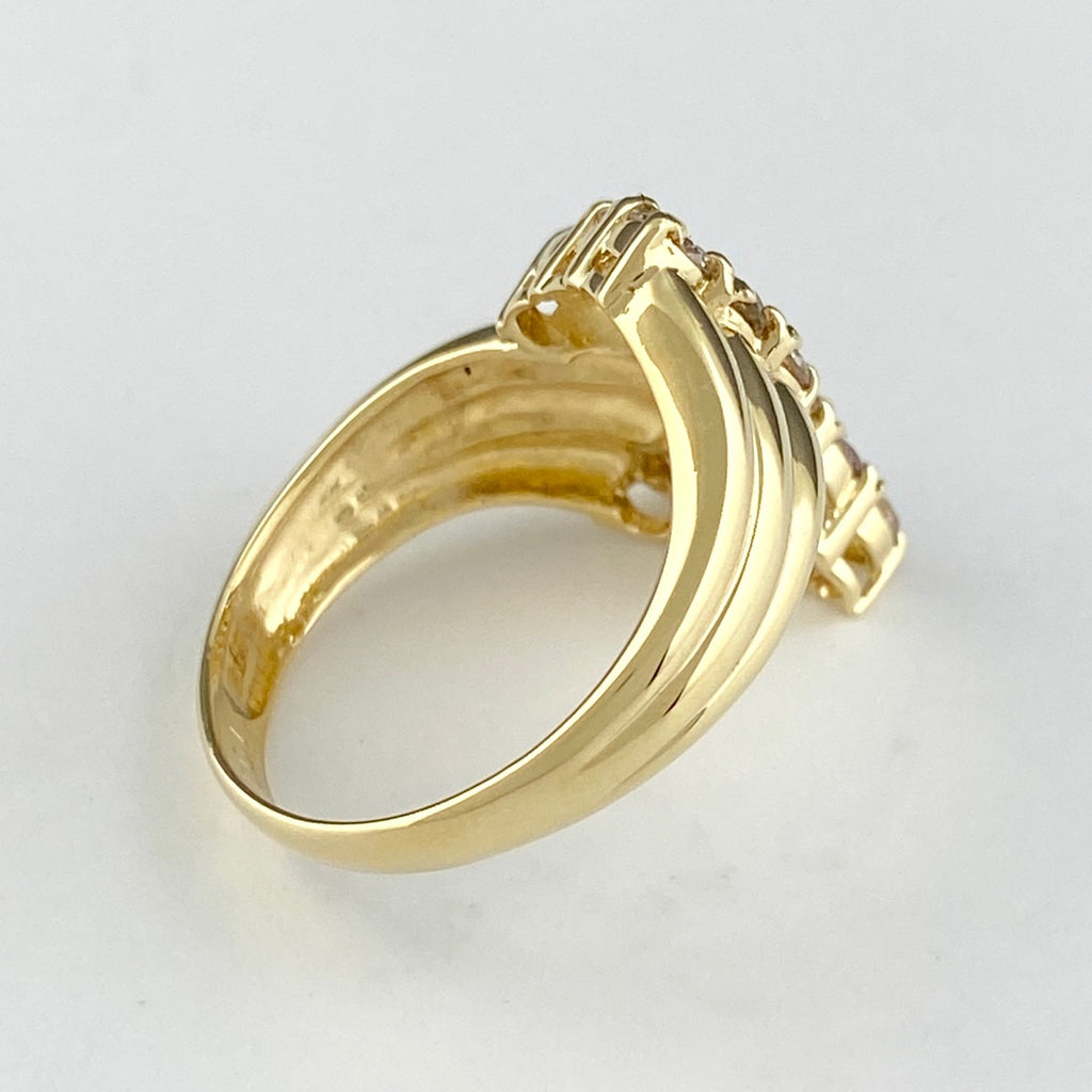 バイセルジュエリーメレダイヤ デザインリング 11号 K18 | alityan.com - リング(指輪)