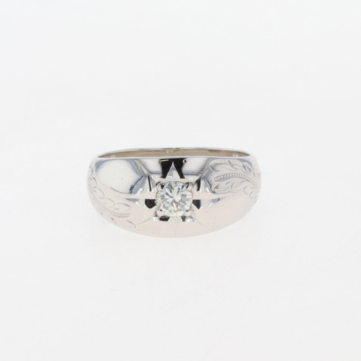 バイセル公式】メレダイヤ デザインリング プラチナ 指輪 リング 9.5号 