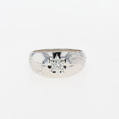 メレダイヤ デザインリング プラチナ 指輪 リング 9.5号 Pt850 ダイヤモンド レディース 【中古】 
 ラッピング可