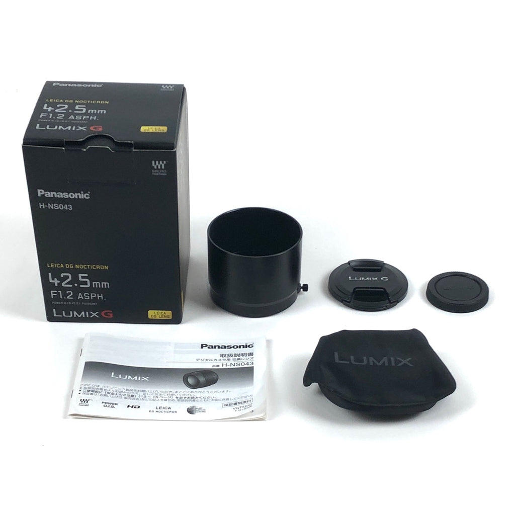 パナソニック Panasonic LEICA DG NOCTICRON 42.5mm F1.2 ASPH. POWER O.I.S. H-NS043 一眼カメラ用レンズ（オートフォーカス） 【中古】