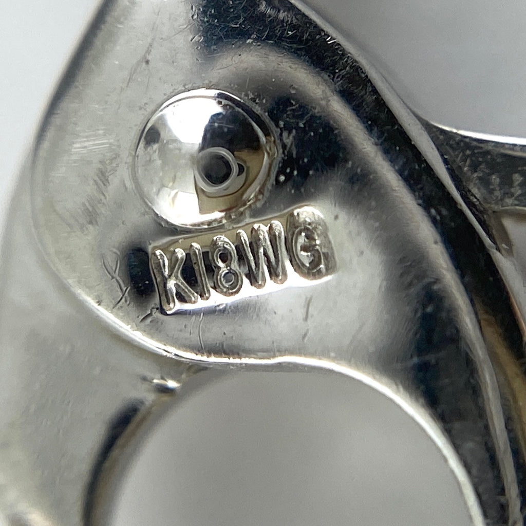 メレダイヤ デザインネックレス K18 WG ホワイトゴールド ペンダント ダイヤモンド ネックレス K18 WG 750 レディース 【中古】 
 ラッピング可