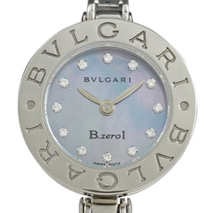 ブルガリ ビーゼロワン B.zero1 12Pダイヤ BZ22S 腕時計 SS ダイヤモンド クォーツ ブルー レディース 【中古】 
 ラッピング可