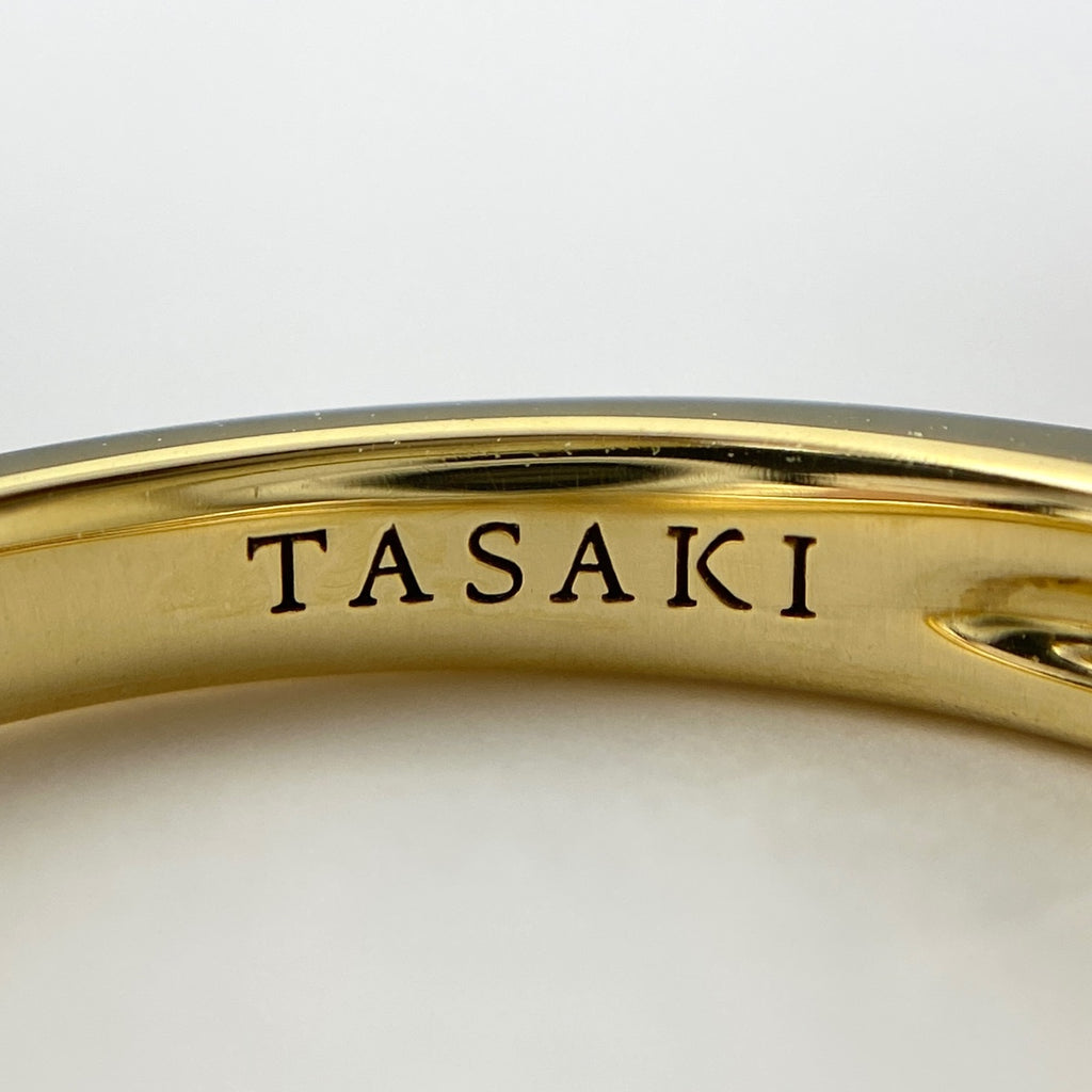 タサキ メレダイヤ デザインリング K18 YG イエローゴールド 指輪 リング 11号 750 ダイヤモンド レディース 【中古】 
 ラッピング可