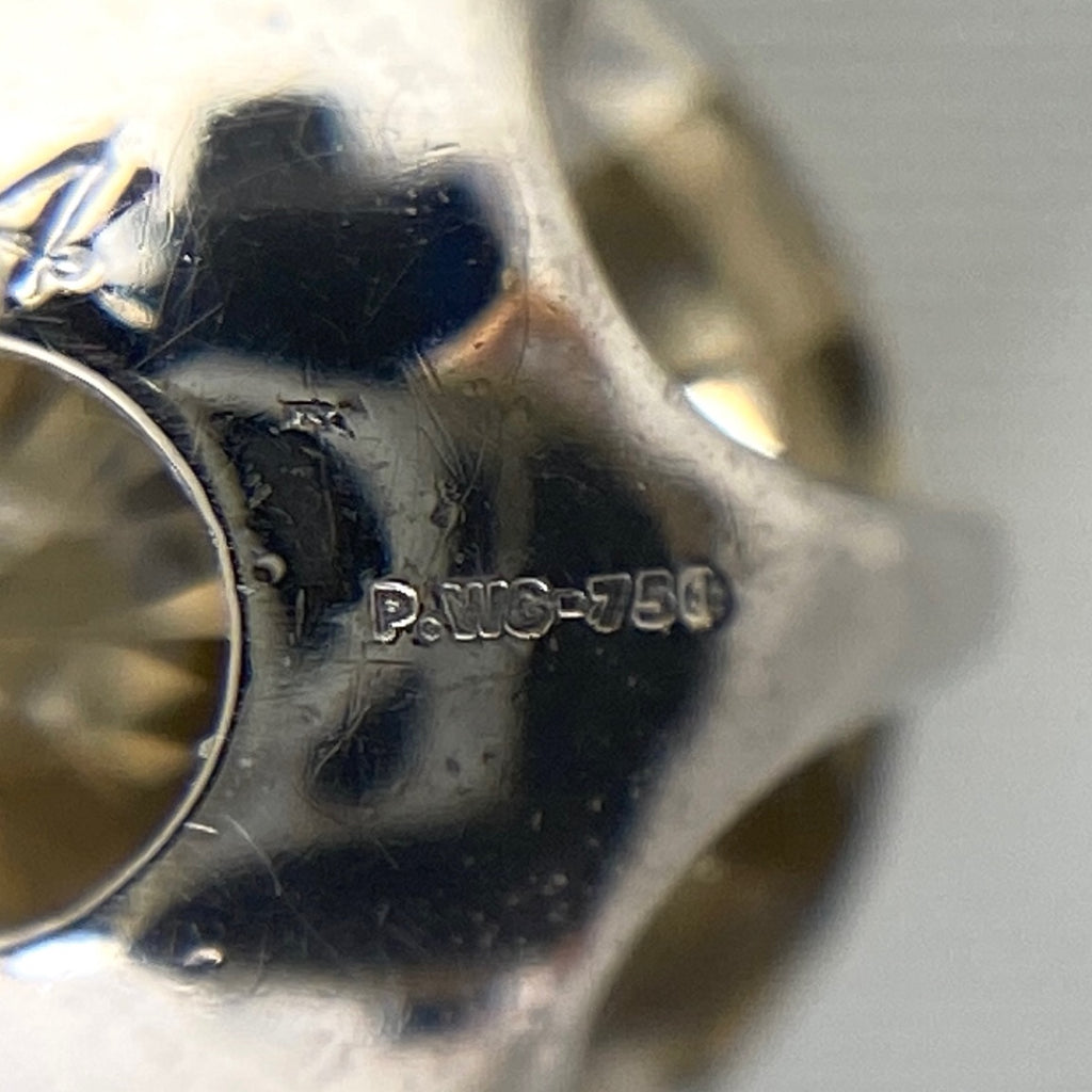 ダイヤモンド デザインネックレス WG ホワイトゴールド ペンダント ネックレス 750 WG ダイヤモンド レディース 【中古】 
 ラッピング可