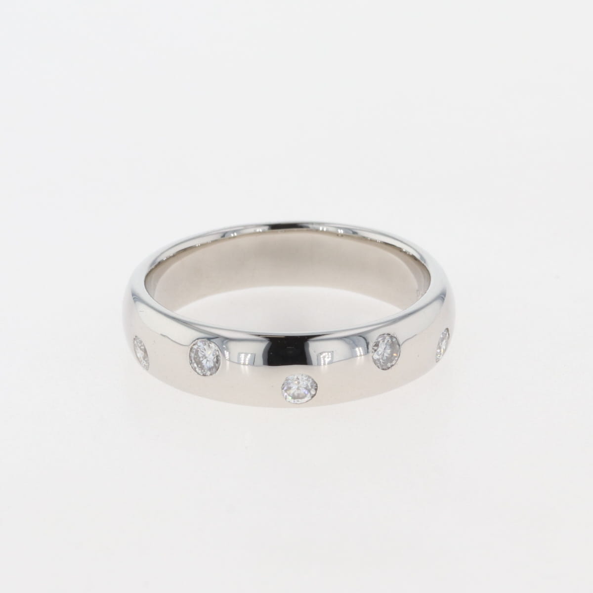 バイセル公式】メレダイヤ デザインリング プラチナ 指輪 リング 17号 