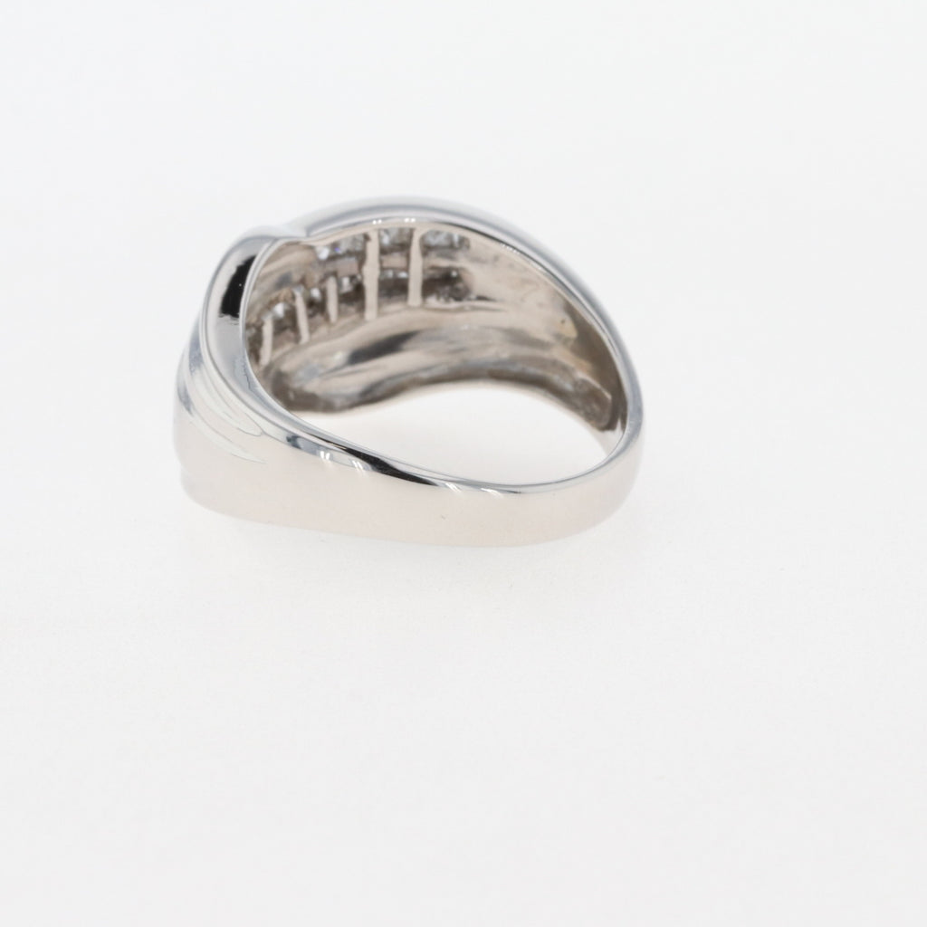 メレダイヤ デザインリング プラチナ 指輪 リング 12.5号 Pt850 ダイヤモンド レディース 【中古】 
 ラッピング可