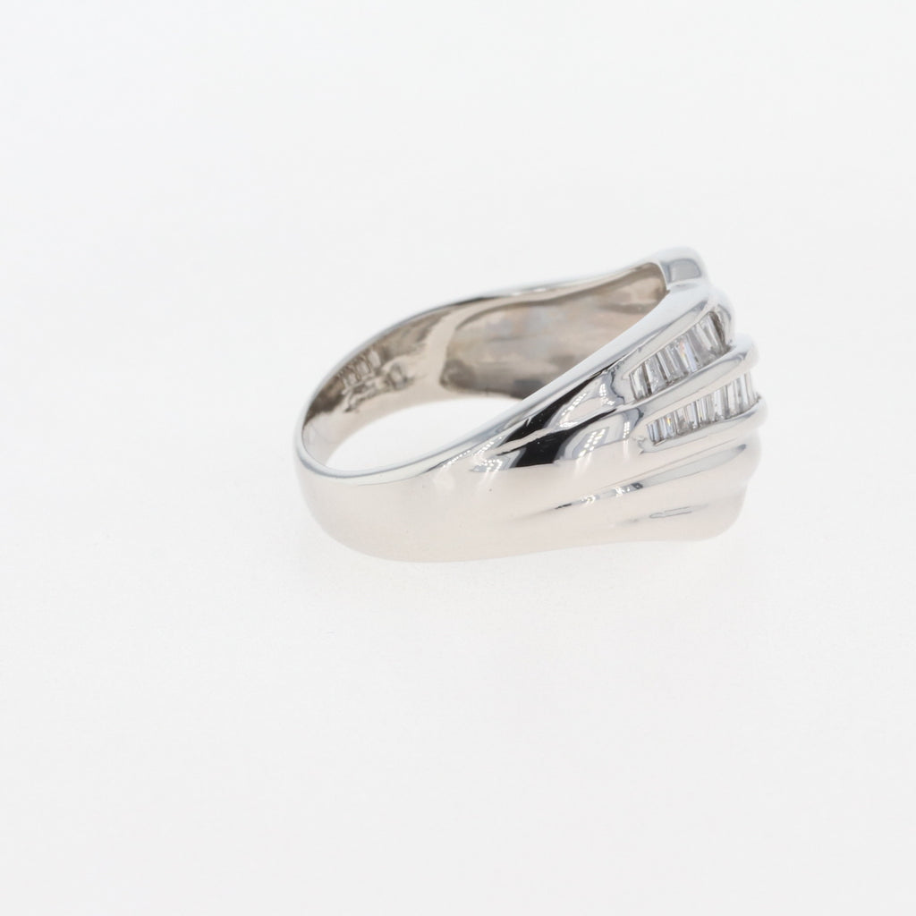 メレダイヤ デザインリング プラチナ 指輪 リング 12.5号 Pt850 ダイヤモンド レディース 【中古】 
 ラッピング可